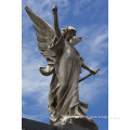 outdoor garden decoration hand carved marble statue of angels